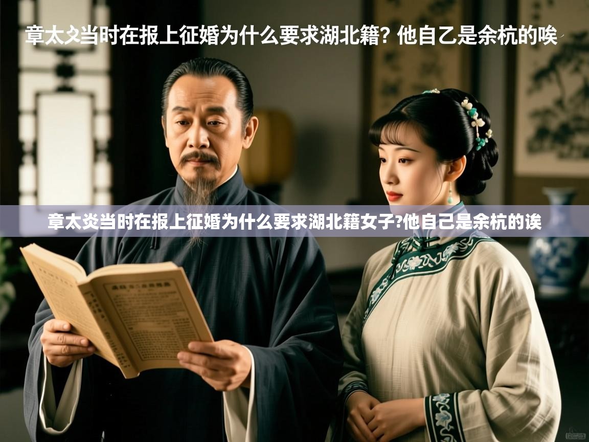 章太炎当时在报上征婚为什么要求湖北籍女子?他自己是余杭的诶 章太炎当时在报上征婚为什么要求湖北籍女子?他自己是余杭的诶