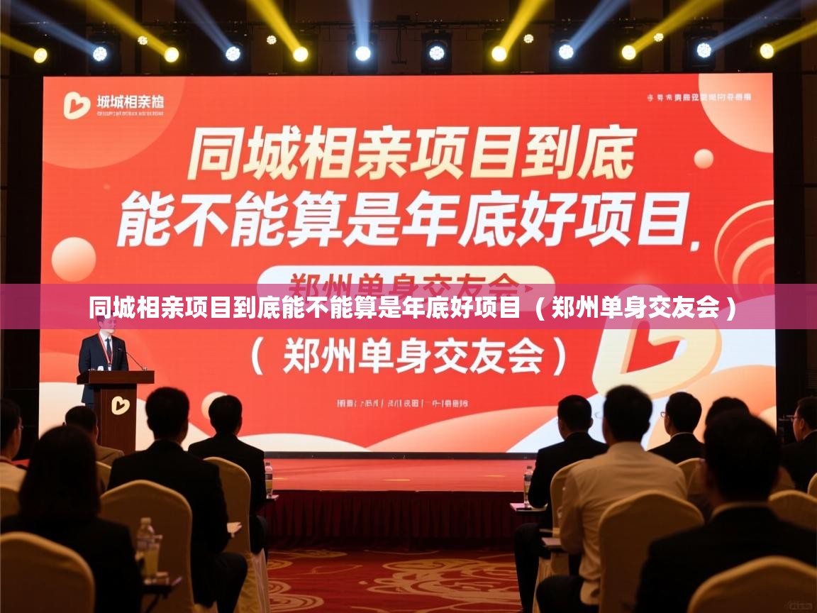 同城相亲项目到底能不能算是年底好项目  ( 郑州单身交友会 )