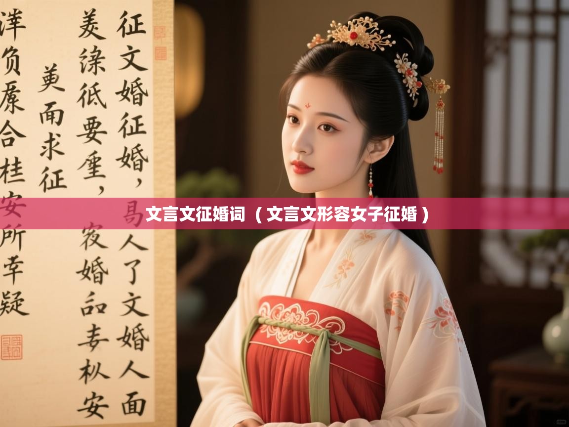  文言文征婚词  ( 文言文形容女子征婚 )