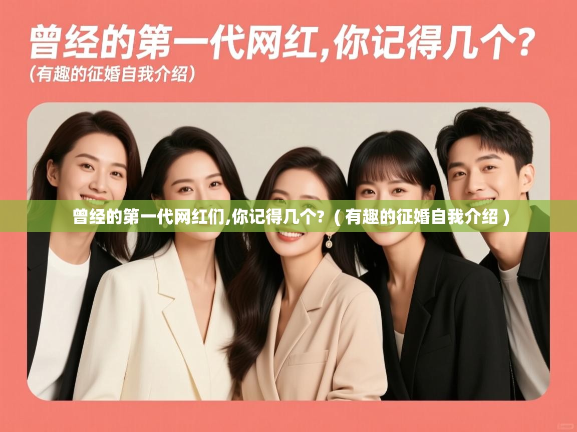  曾经的第一代网红们,你记得几个?  ( 有趣的征婚自我介绍 )