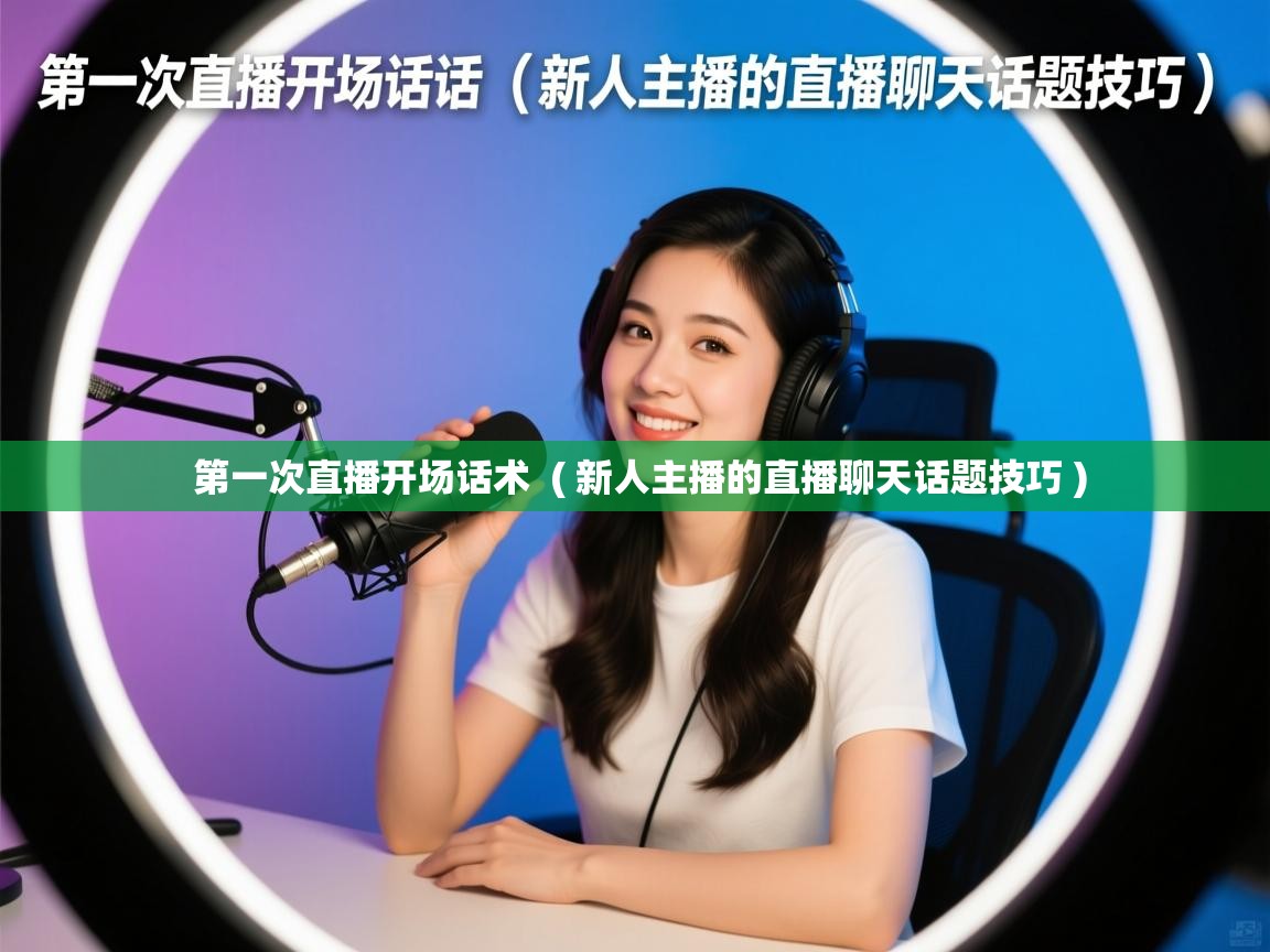  第一次直播开场话术  ( 新人主播的直播聊天话题技巧 )