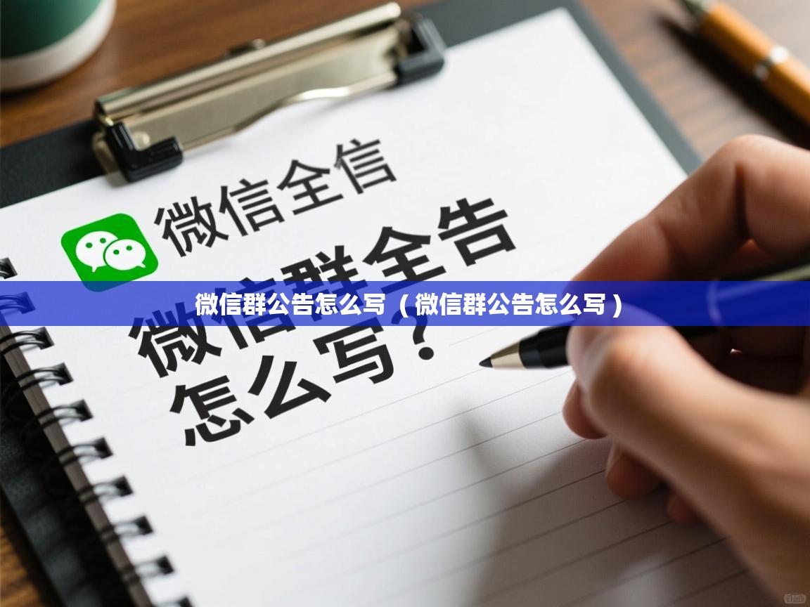  微信群公告怎么写  ( 微信群公告怎么写 )