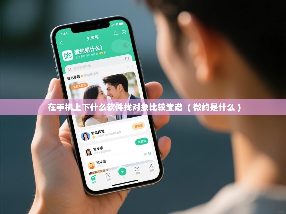  在手机上下什么软件找对象比较靠谱  ( 微约是什么 )
