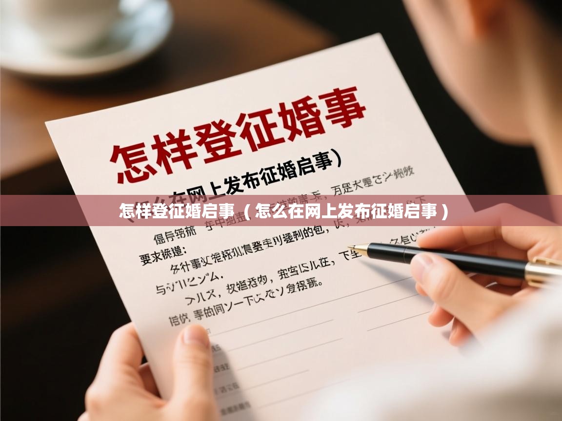  怎样登征婚启事  ( 怎么在网上发布征婚启事 )