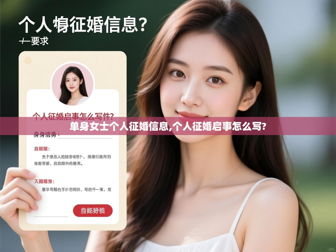 单身女士个人征婚信息,个人征婚启事怎么写? 单身女士个人征婚信息,个人征婚启事怎么写?