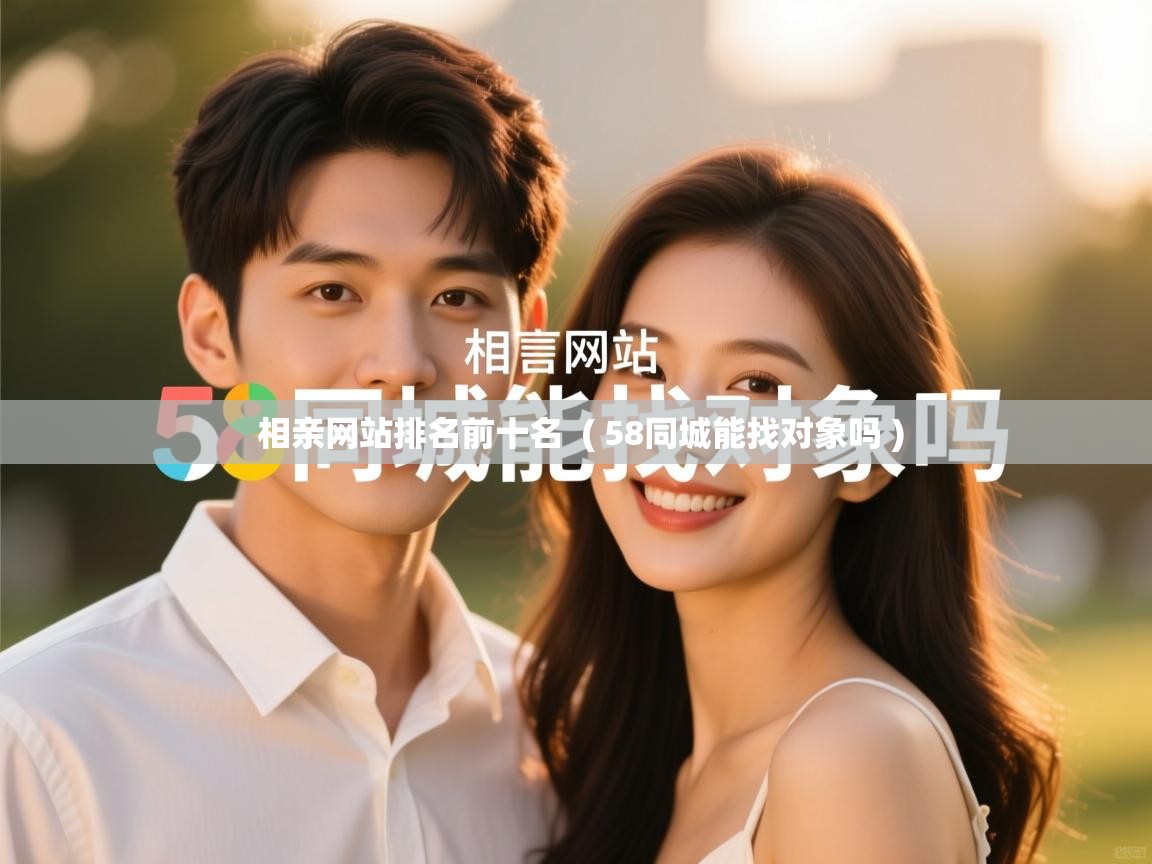  相亲网站排名前十名  ( 58同城能找对象吗 )