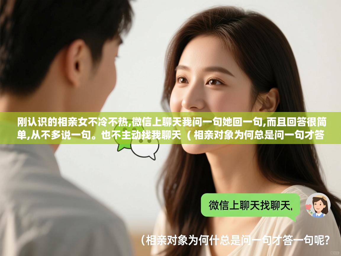  刚认识的相亲女不冷不热,微信上聊天我问一句她回一句,而且回答很简单,从不多说一句。也不主动找我聊天  ( 相亲对象为何总是问一句才答一句呢 )