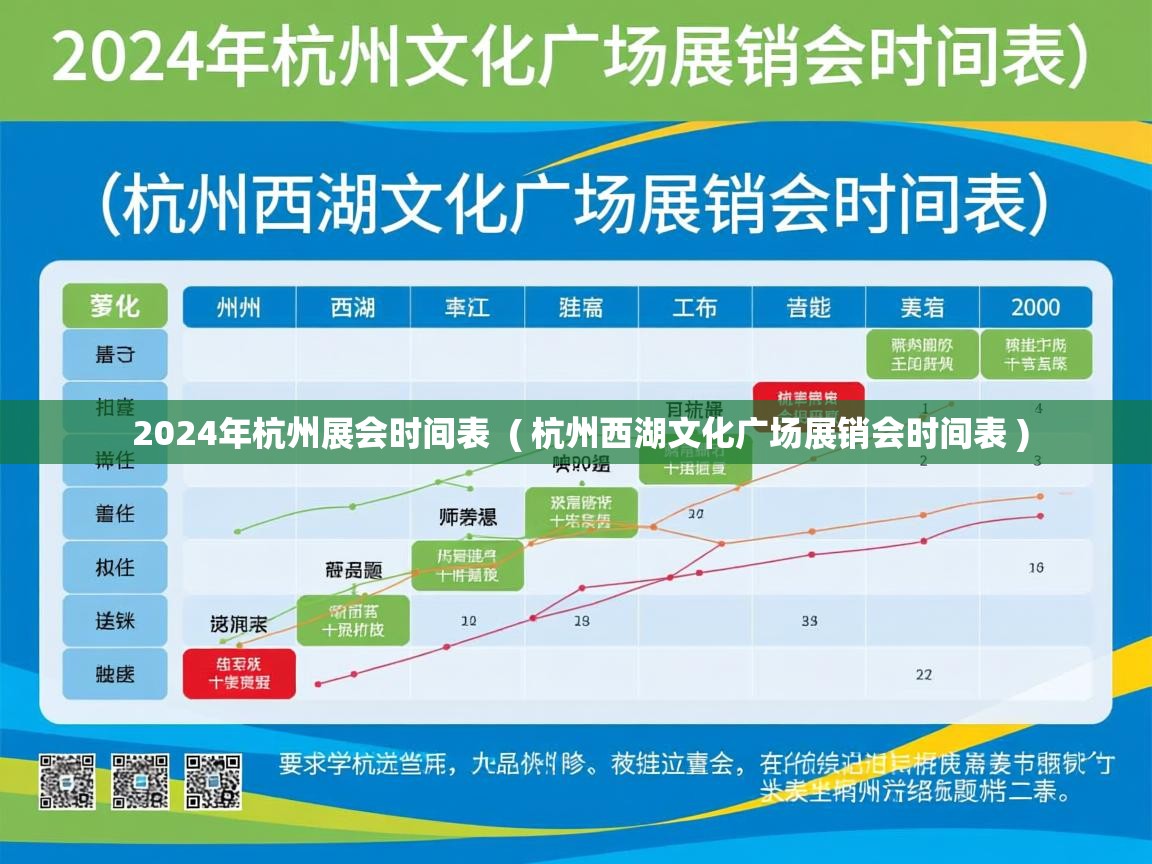  2024年杭州展会时间表  ( 杭州西湖文化广场展销会时间表 )