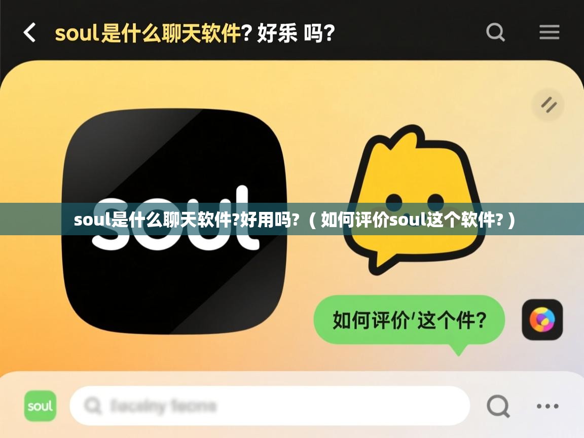 soul是什么聊天软件?好用吗? ( 如何评价soul这个软件? ) soul是什么聊天软件?好用吗? ( 如何评价soul这个软件? )