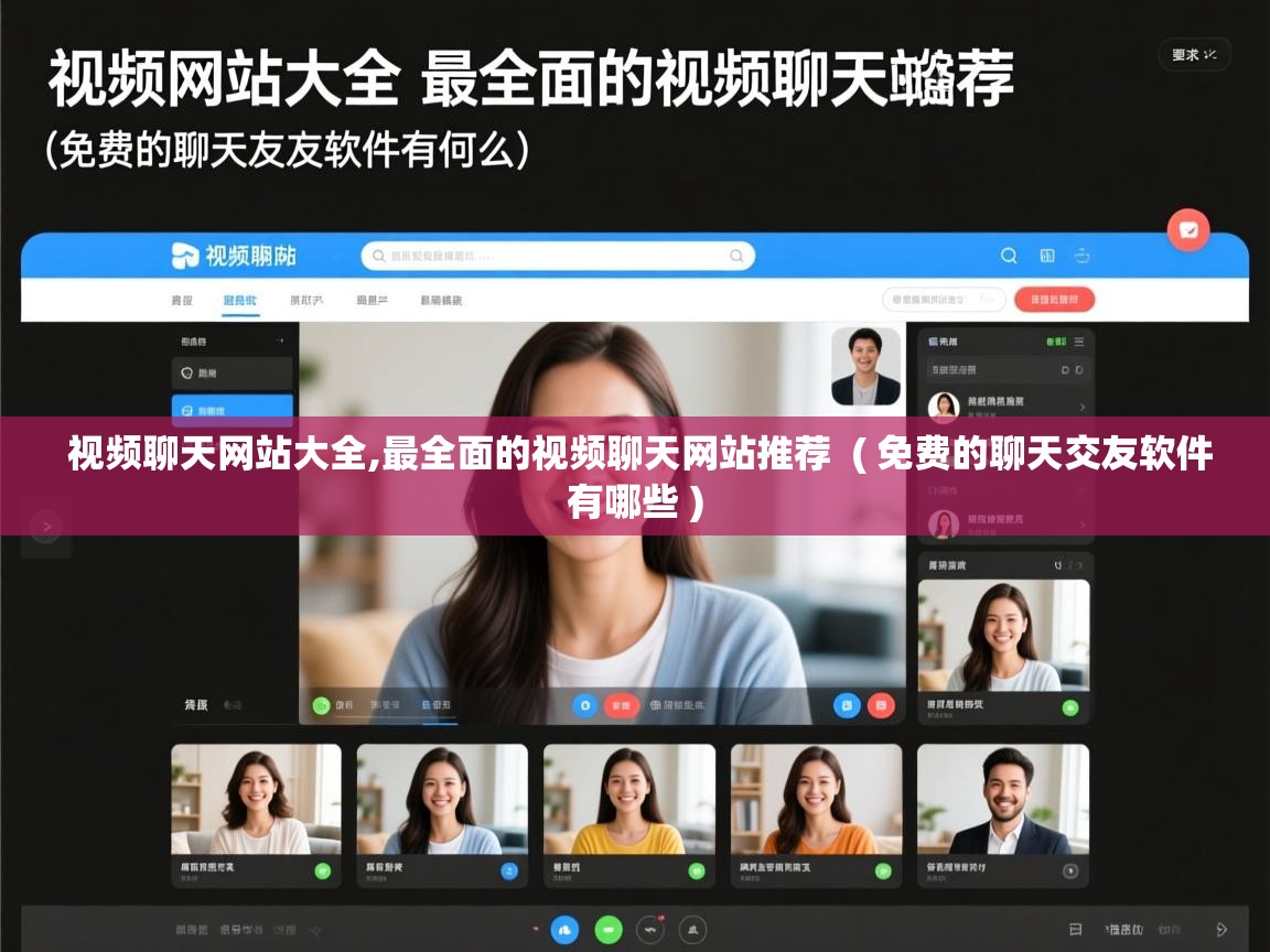 视频聊天网站大全,最全面的视频聊天网站推荐 ( 免费的聊天交友软件有哪些 ) 视频聊天网站大全,最全面的视频聊天网站推荐 ( 免费的聊天交友软件有哪些 )
