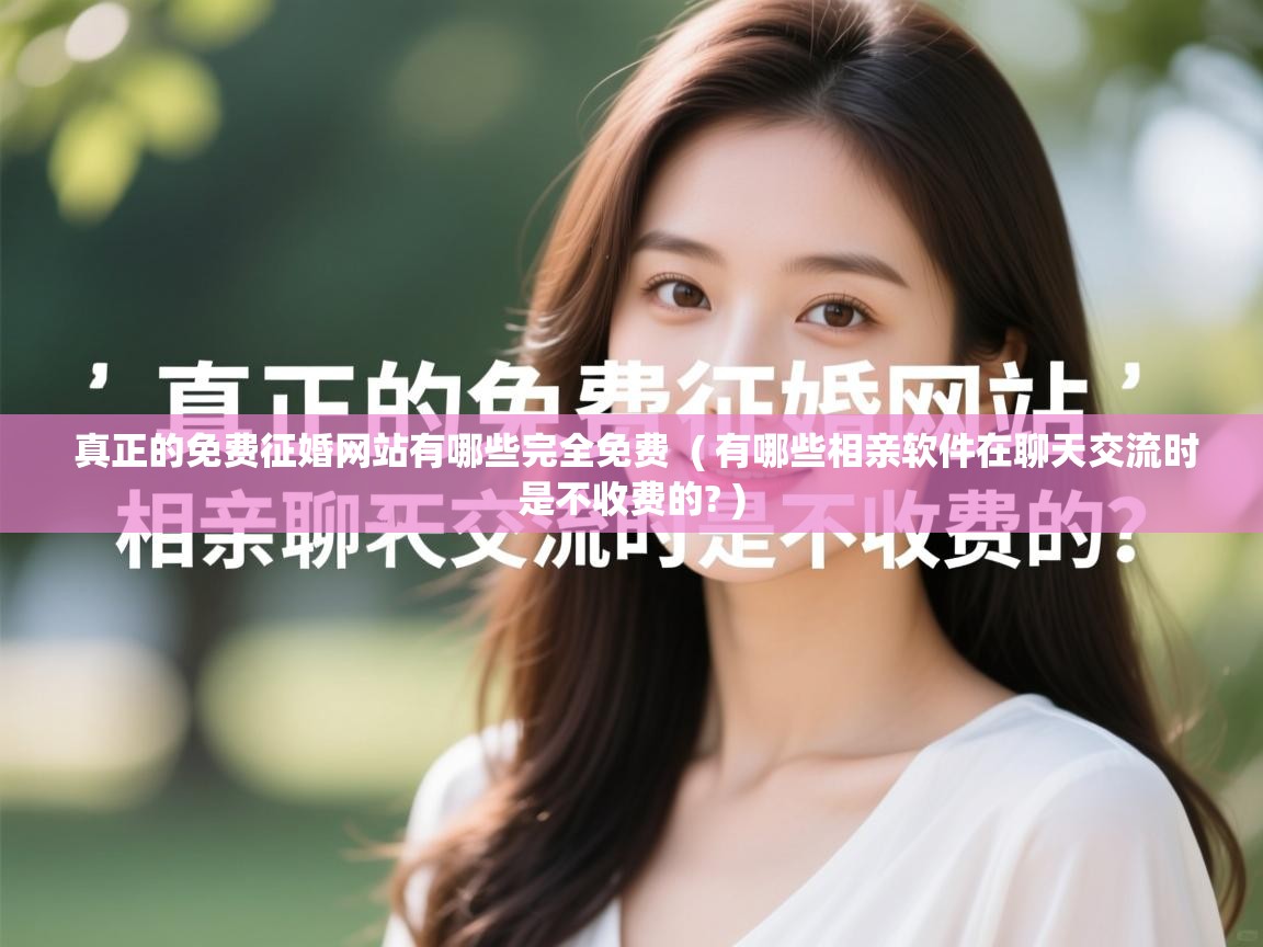  真正的免费征婚网站有哪些完全免费  ( 有哪些相亲软件在聊天交流时是不收费的? )