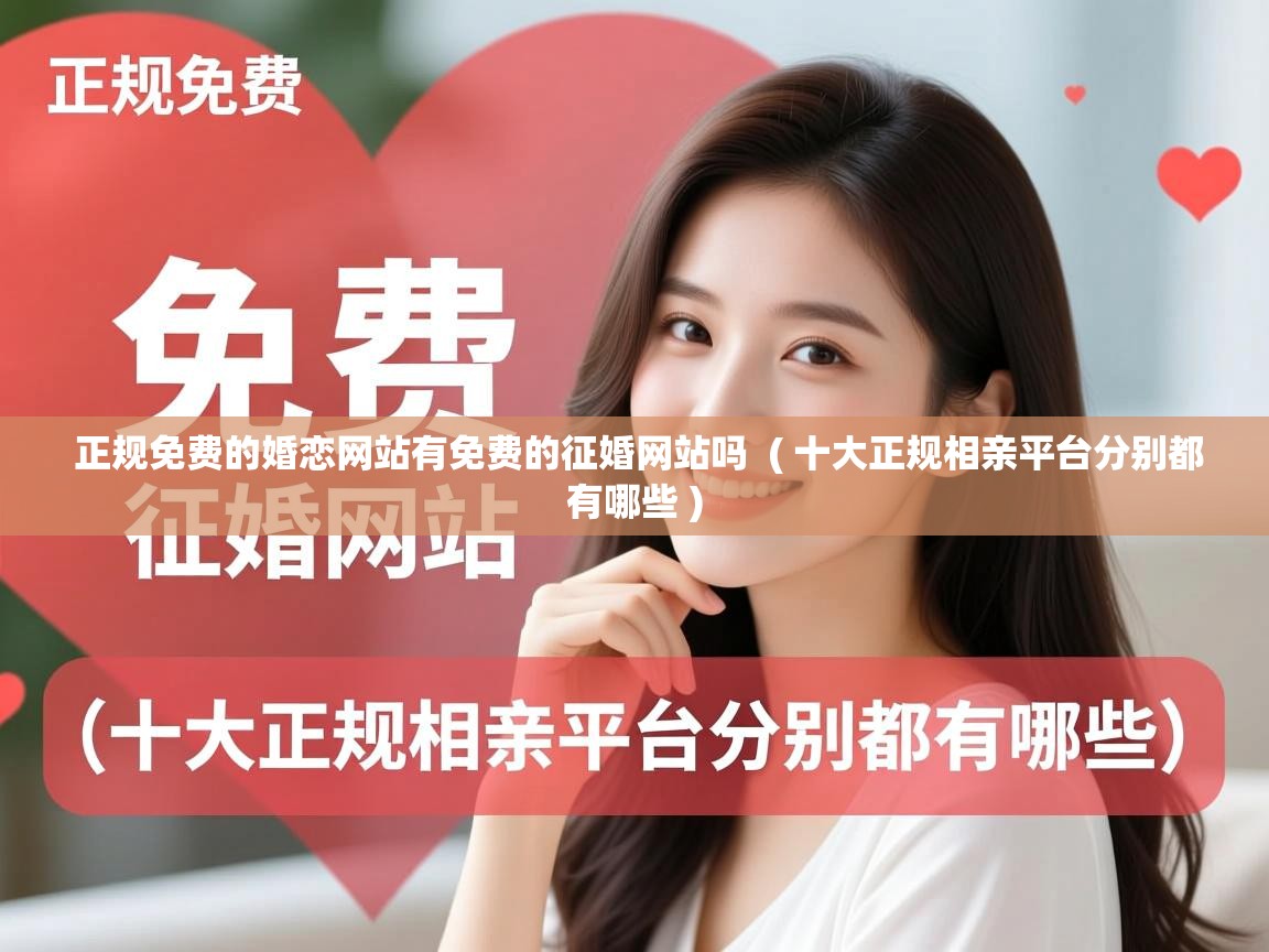  正规免费的婚恋网站有免费的征婚网站吗  ( 十大正规相亲平台分别都有哪些 )