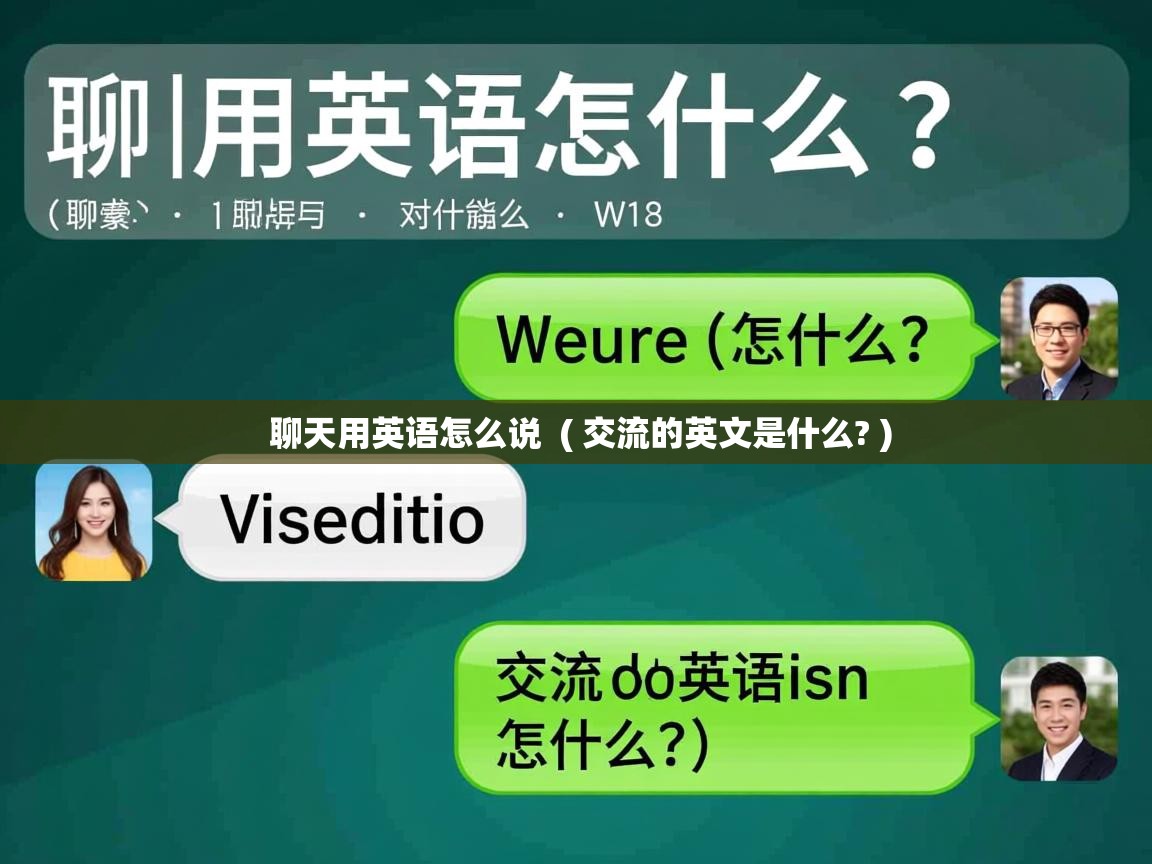  聊天用英语怎么说  ( 交流的英文是什么? )