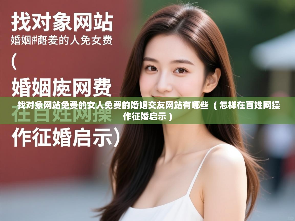  找对象网站免费的女人免费的婚姻交友网站有哪些  ( 怎样在百姓网操作征婚启示 )