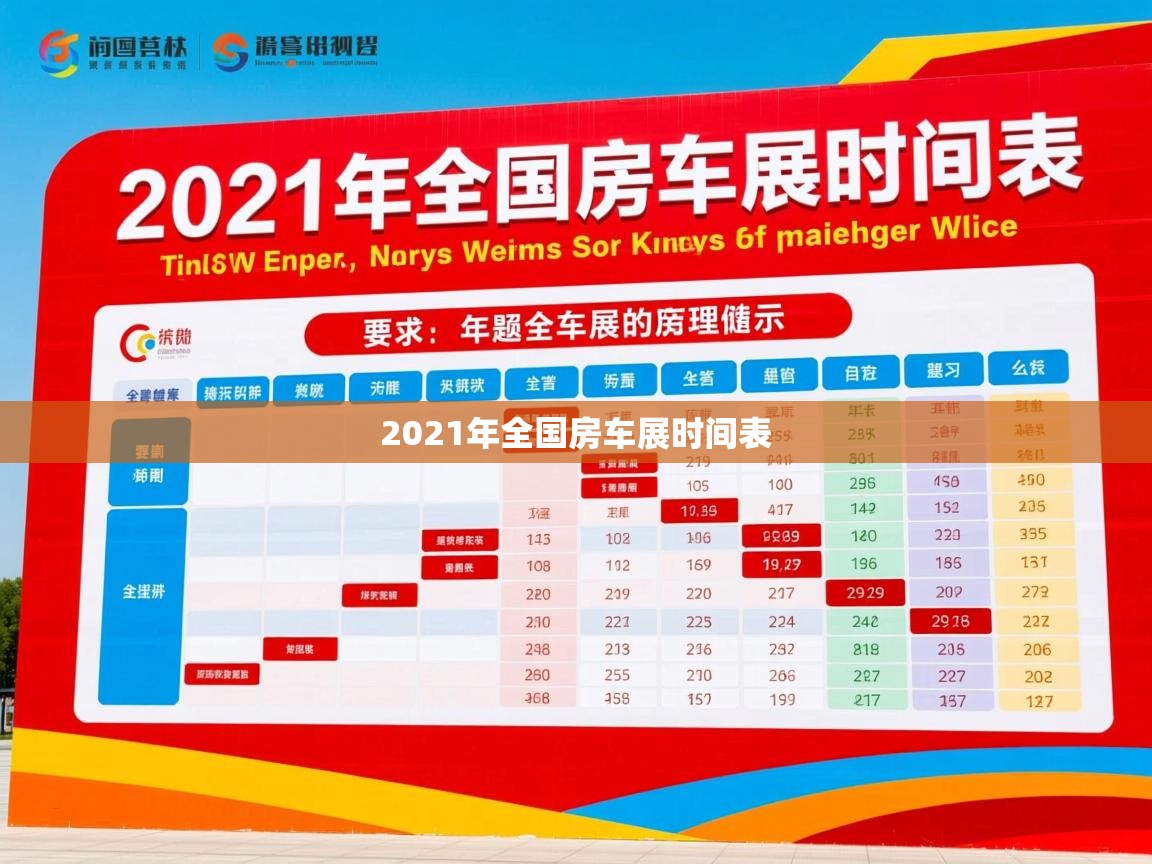  2021年全国房车展时间表 