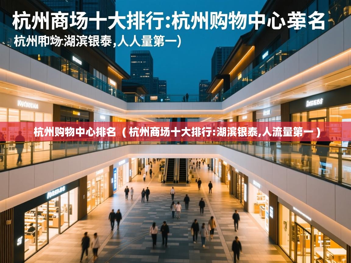  杭州购物中心排名  ( 杭州商场十大排行:湖滨银泰,人流量第一 )