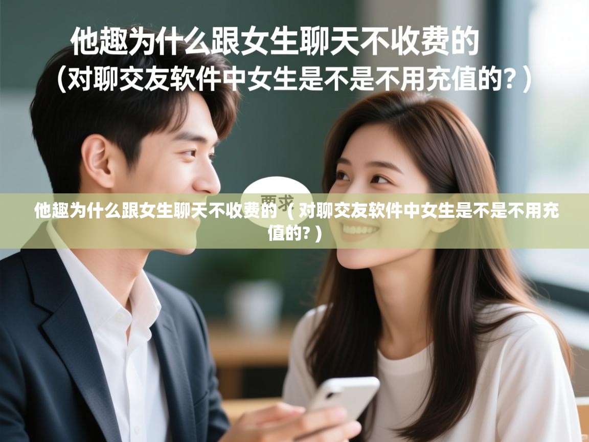  他趣为什么跟女生聊天不收费的  ( 对聊交友软件中女生是不是不用充值的? )