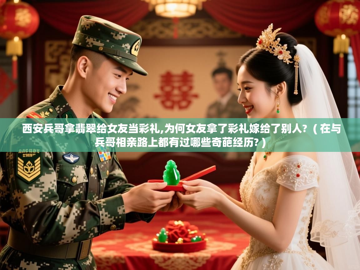 西安兵哥拿翡翠给女友当彩礼,为何女友拿了彩礼嫁给了别人? ( 在与兵哥相亲路上都有过哪些奇葩经历? ) 西安兵哥拿翡翠给女友当彩礼,为何女友拿了彩礼嫁给了别人? ( 在与兵哥相亲路上都有过哪些奇葩经历? )