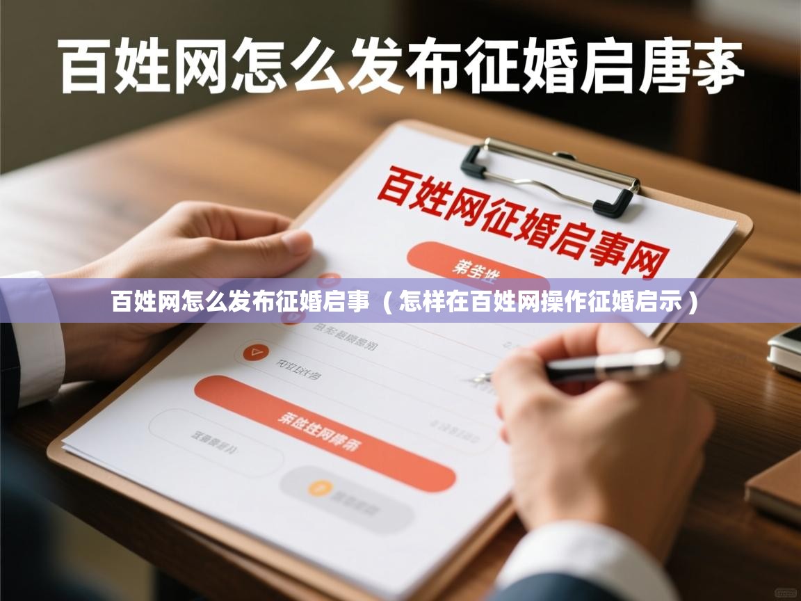 百姓网怎么发布征婚启事 ( 怎样在百姓网操作征婚启示 ) 百姓网怎么发布征婚启事 ( 怎样在百姓网操作征婚启示 )