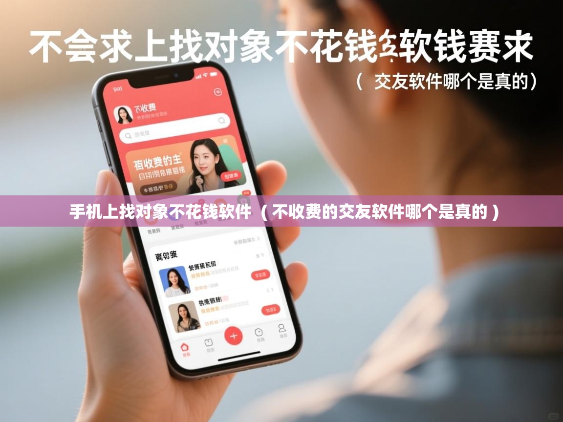 手机上找对象不花钱软件  ( 不收费的交友软件哪个是真的 )