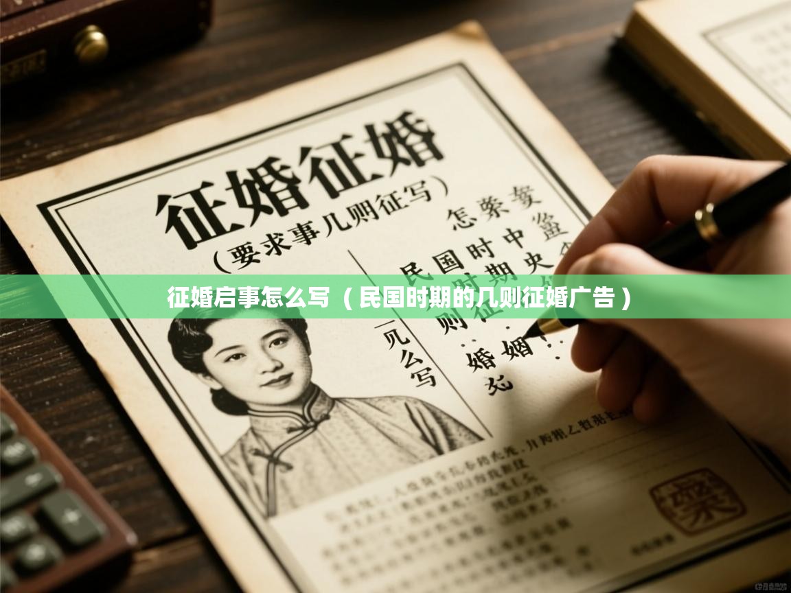征婚启事怎么写 ( 民国时期的几则征婚广告 ) 征婚启事怎么写 ( 民国时期的几则征婚广告 )