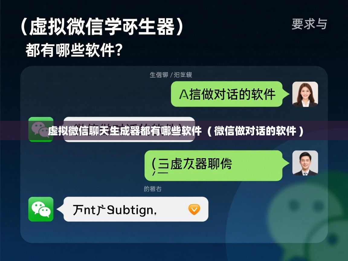 虚拟微信聊天生成器都有哪些软件 ( 微信做对话的软件 ) 虚拟微信聊天生成器都有哪些软件 ( 微信做对话的软件 )