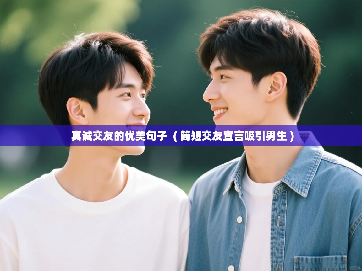 真诚交友的优美句子 ( 简短交友宣言吸引男生 ) 真诚交友的优美句子 ( 简短交友宣言吸引男生 )