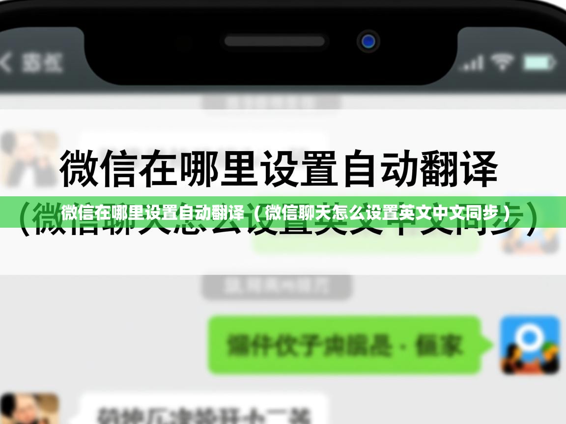 微信在哪里设置自动翻译 ( 微信聊天怎么设置英文中文同步 ) 微信在哪里设置自动翻译 ( 微信聊天怎么设置英文中文同步 )