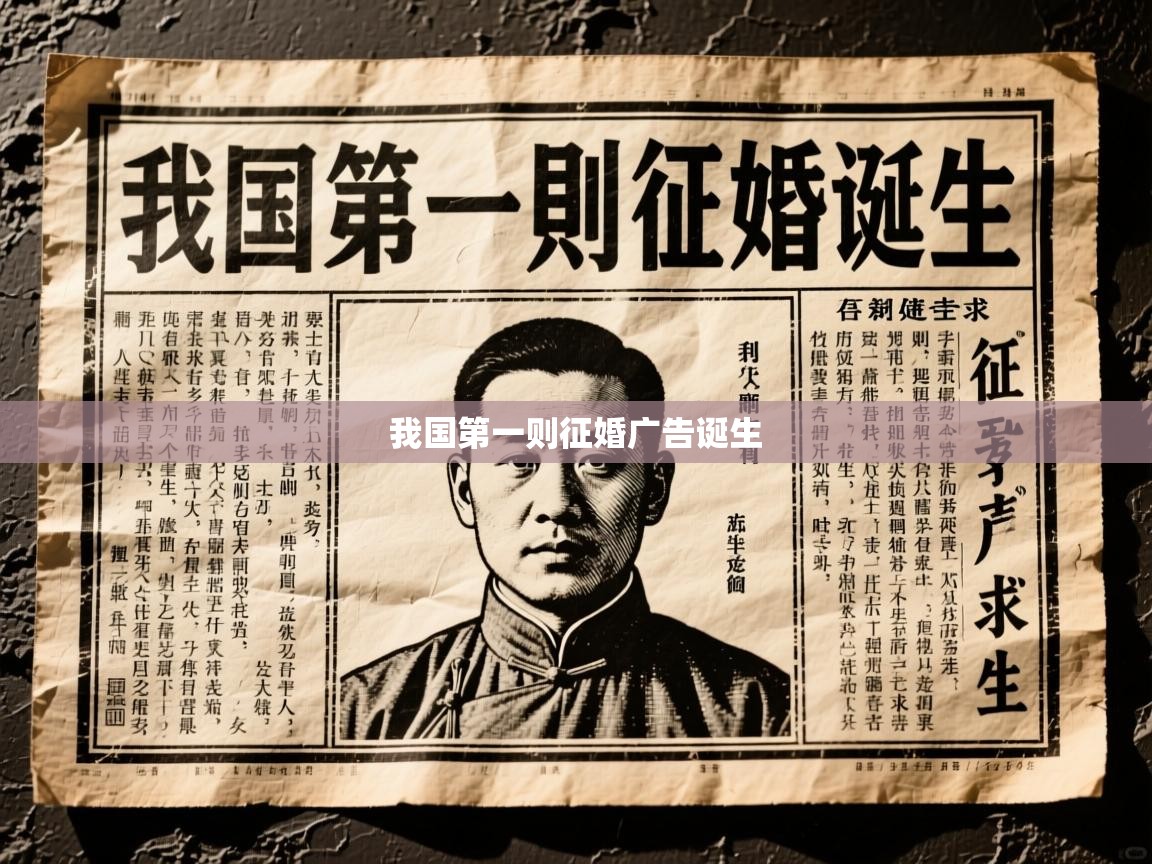  我国第一则征婚广告诞生 