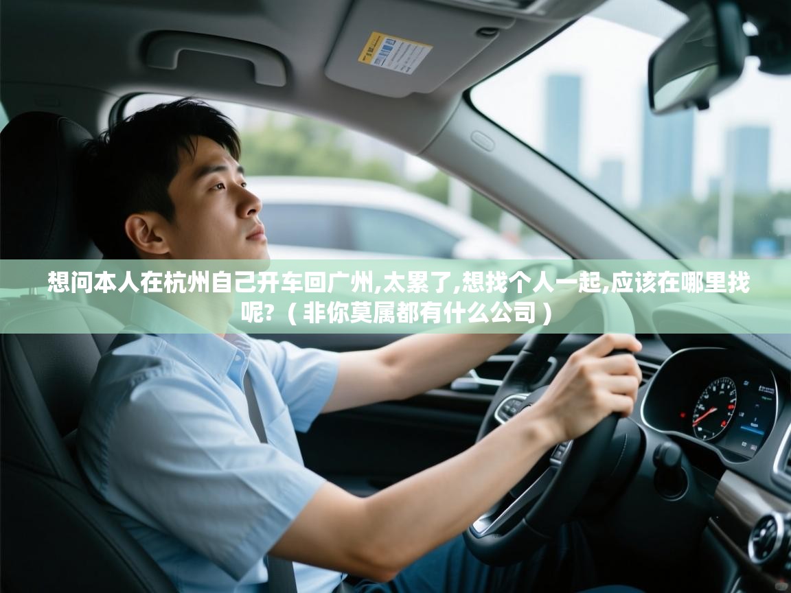  想问本人在杭州自己开车回广州,太累了,想找个人一起,应该在哪里找呢?  ( 非你莫属都有什么公司 )