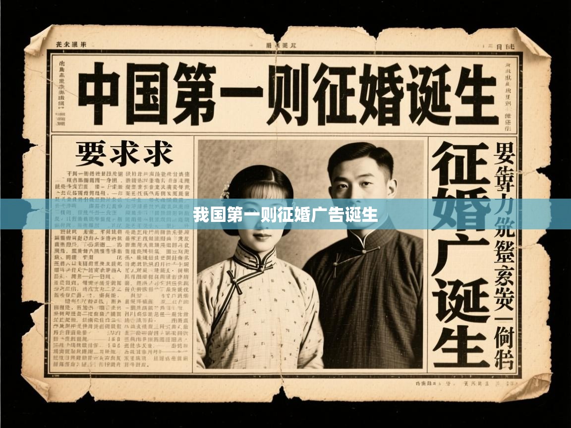  我国第一则征婚广告诞生 