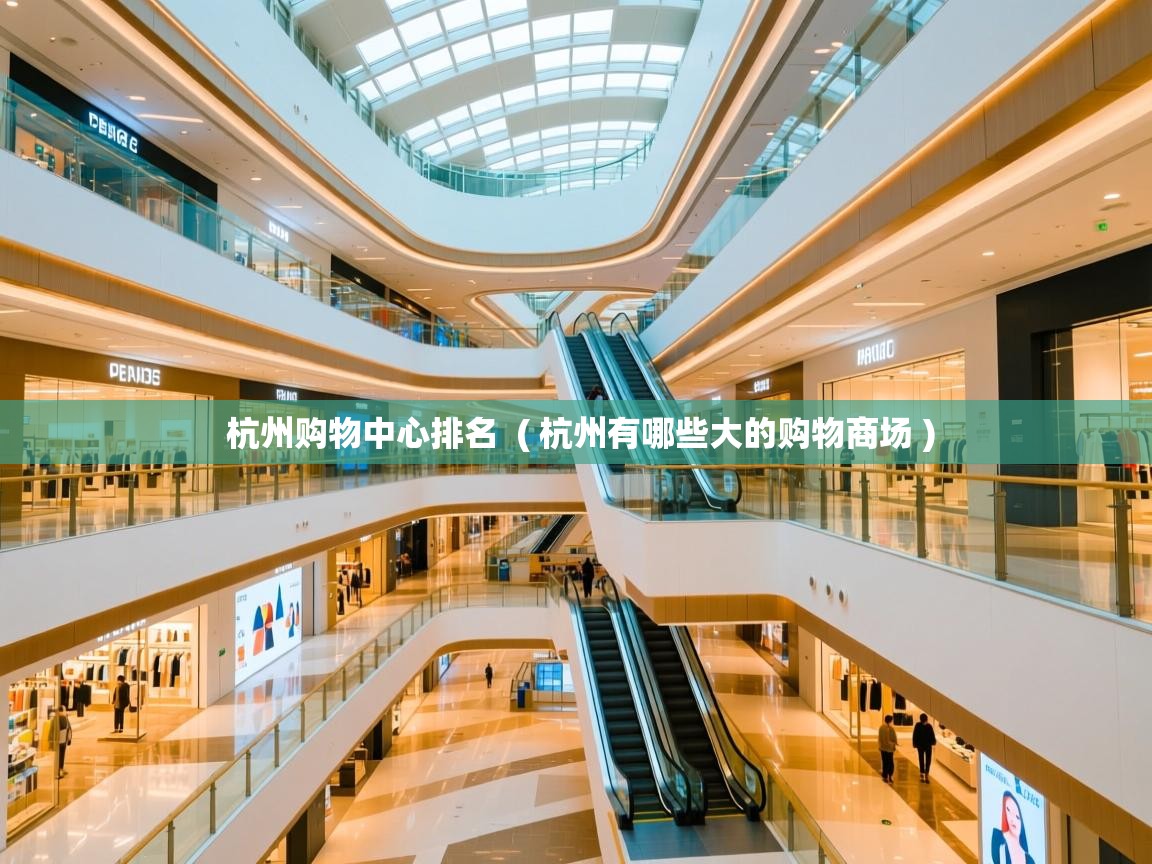  杭州购物中心排名  ( 杭州有哪些大的购物商场 )
