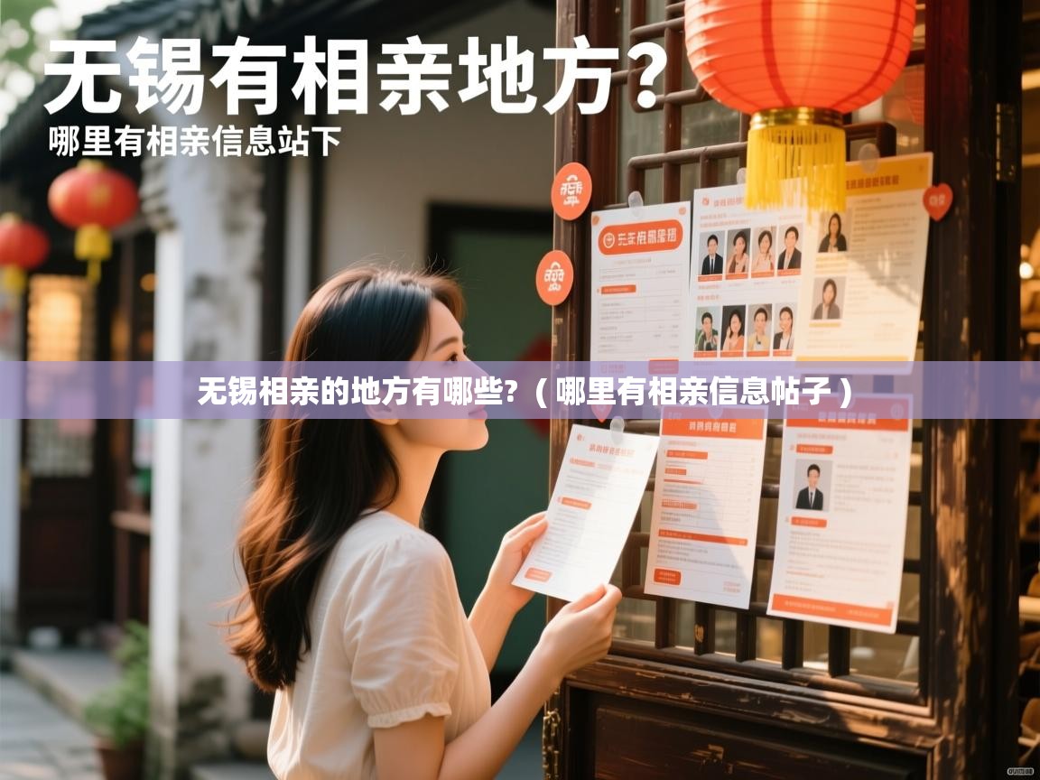  无锡相亲的地方有哪些?  ( 哪里有相亲信息帖子 )