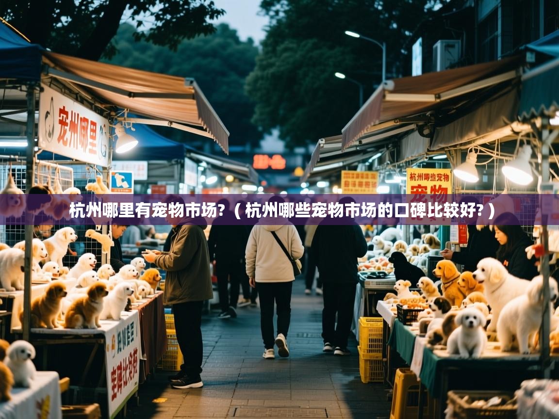  杭州哪里有宠物市场?  ( 杭州哪些宠物市场的口碑比较好? )