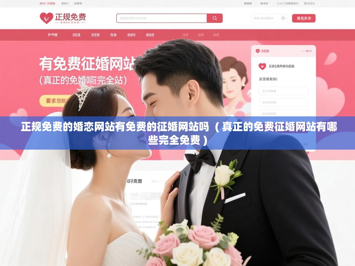  正规免费的婚恋网站有免费的征婚网站吗  ( 真正的免费征婚网站有哪些完全免费 )