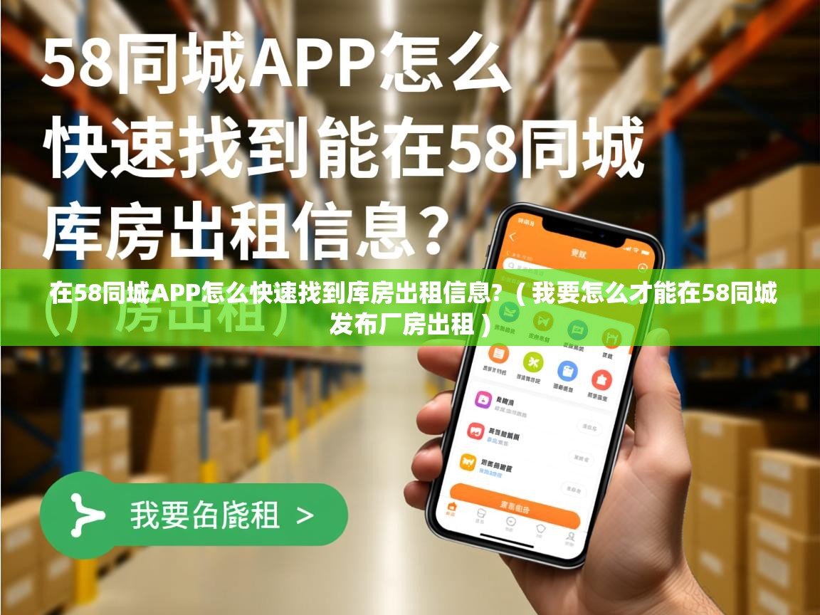  在58同城APP怎么快速找到库房出租信息?  ( 我要怎么才能在58同城发布厂房出租 )