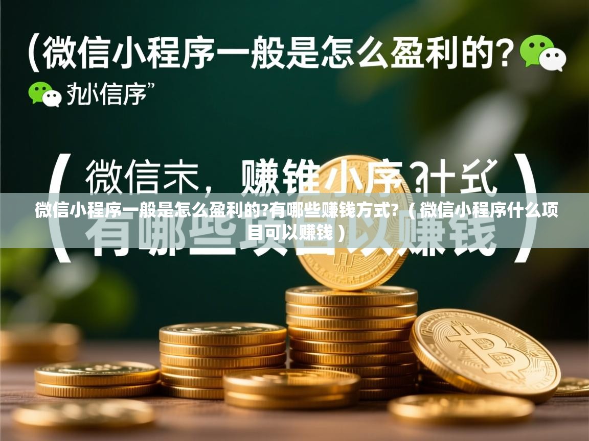  微信小程序一般是怎么盈利的?有哪些赚钱方式?  ( 微信小程序什么项目可以赚钱 )