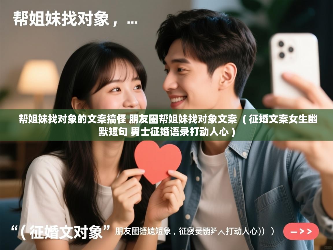  帮姐妹找对象的文案搞怪 朋友圈帮姐妹找对象文案  ( 征婚文案女生幽默短句 男士征婚语录打动人心 )