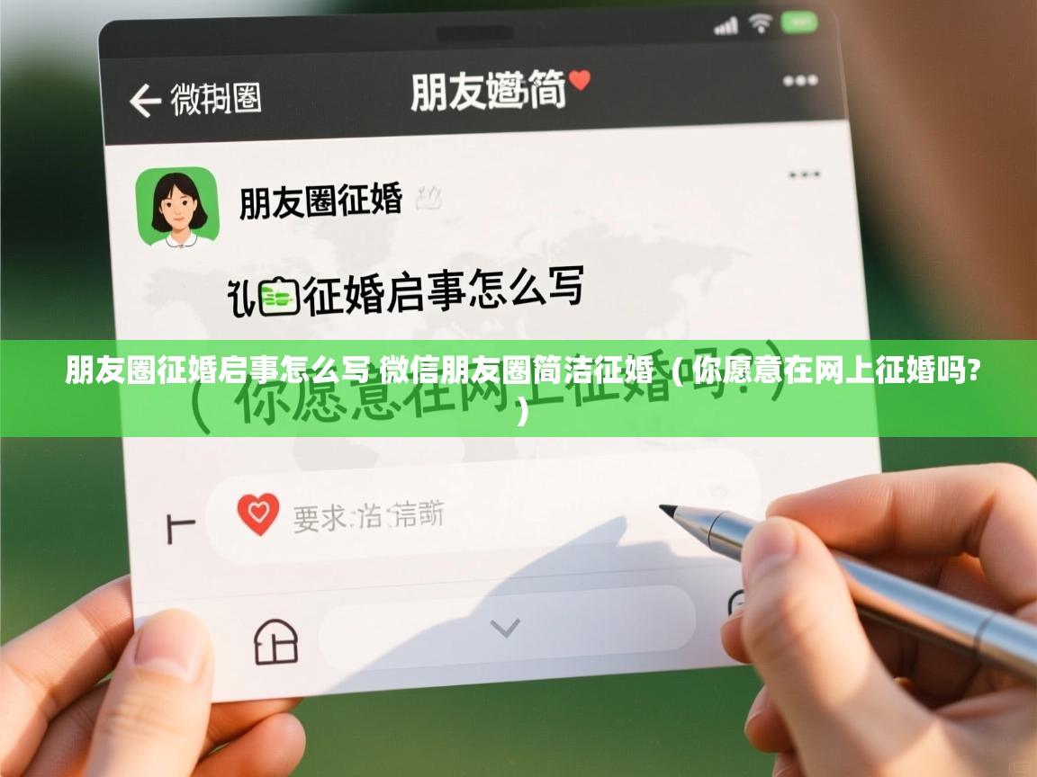  朋友圈征婚启事怎么写 微信朋友圈简洁征婚  ( 你愿意在网上征婚吗? )