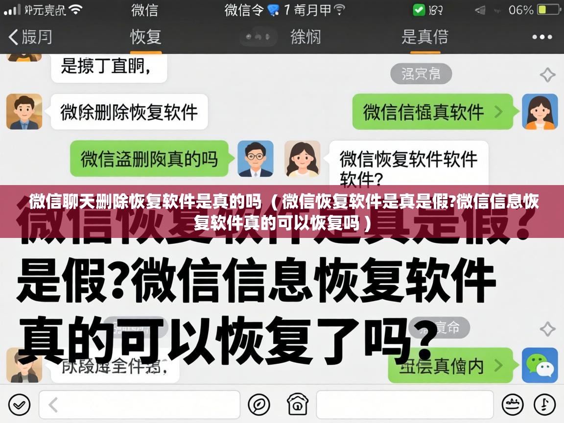  微信聊天删除恢复软件是真的吗  ( 微信恢复软件是真是假?微信信息恢复软件真的可以恢复吗 )