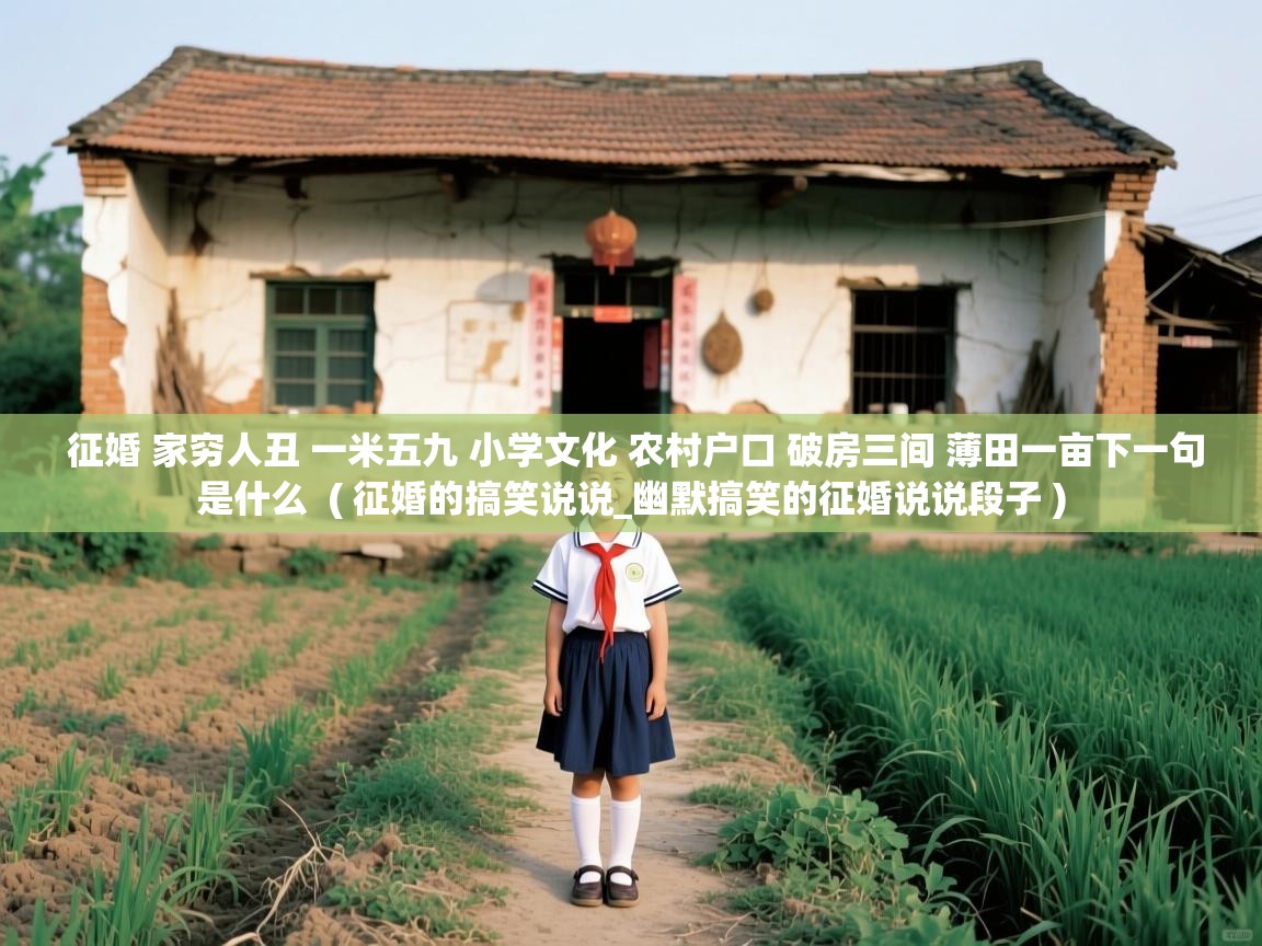  征婚 家穷人丑 一米五九 小学文化 农村户口 破房三间 薄田一亩下一句是什么  ( 征婚的搞笑说说_幽默搞笑的征婚说说段子 )