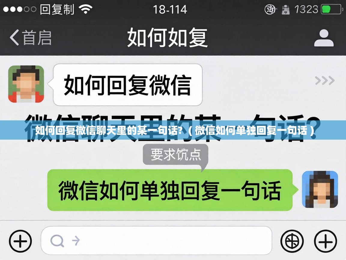 如何回复微信聊天里的某一句话?  ( 微信如何单独回复一句话 )