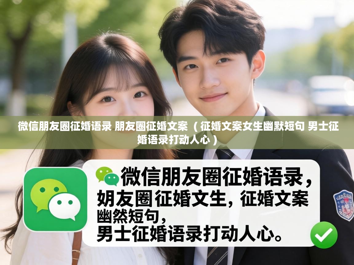  微信朋友圈征婚语录 朋友圈征婚文案  ( 征婚文案女生幽默短句 男士征婚语录打动人心 )