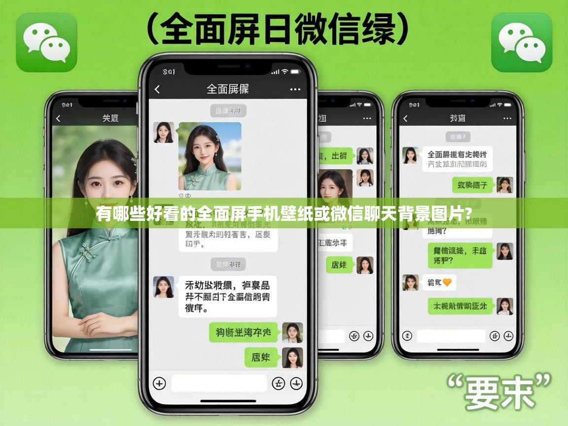  有哪些好看的全面屏手机壁纸或微信聊天背景图片? 