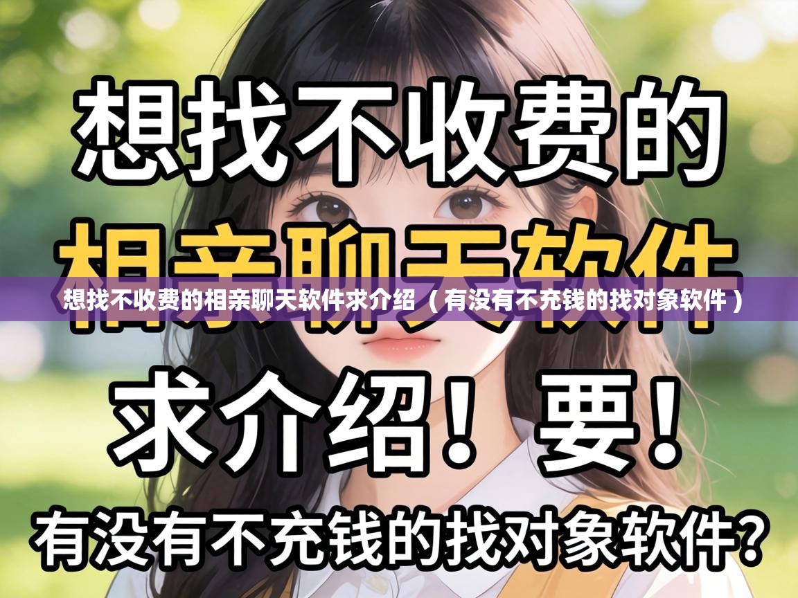 想找不收费的相亲聊天软件求介绍 ( 有没有不充钱的找对象软件 ) 想找不收费的相亲聊天软件求介绍 ( 有没有不充钱的找对象软件 )