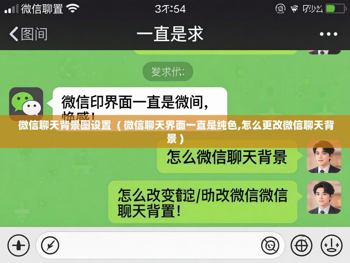  微信聊天背景图设置  ( 微信聊天界面一直是纯色,怎么更改微信聊天背景 )