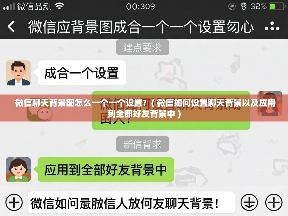  微信聊天背景图怎么一个一个设置?  ( 微信如何设置聊天背景以及应用到全部好友背景中 )