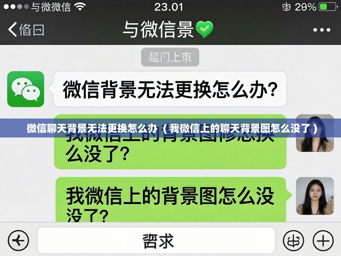  微信聊天背景无法更换怎么办  ( 我微信上的聊天背景图怎么没了 )
