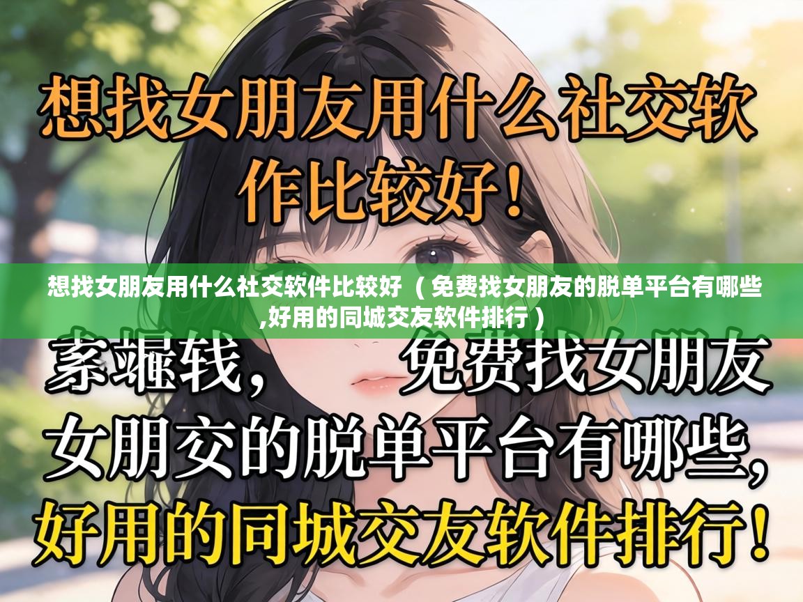  想找女朋友用什么社交软件比较好  ( 免费找女朋友的脱单平台有哪些,好用的同城交友软件排行 )