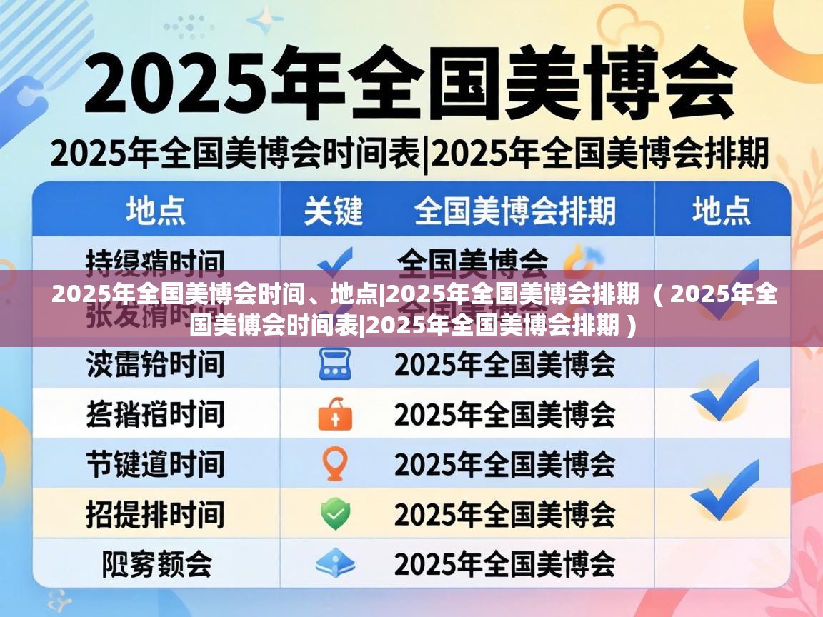  2025年全国美博会时间、地点|2025年全国美博会排期  ( 2025年全国美博会时间表|2025年全国美博会排期 )